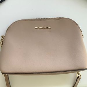 Michael Kors light pink Dome cross body bag